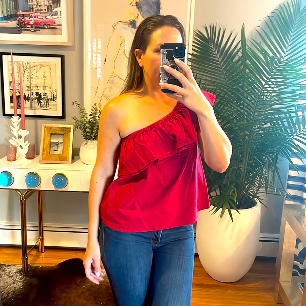 Sincerely Jules one shoulder shirt